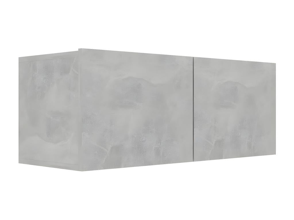 Ensemble de meubles TV 4 mcx Gris béton Bois d'ingénierie 98085DGDE