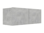 Ensemble de meubles TV 4 mcx Gris béton Bois d'ingénierie 98085DGDE