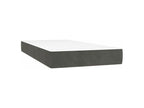 Sommier à Nidchicshop de lit matelas LED Gris foncé 80x200 Velours 51704PZUC