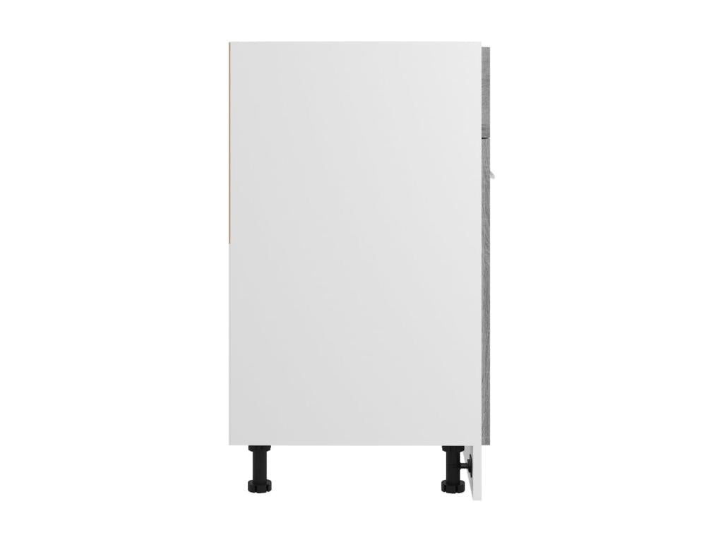 Armoire de plancher à tiroir Artvivrestore gris 60x46x81.5 cm 83609GFOO