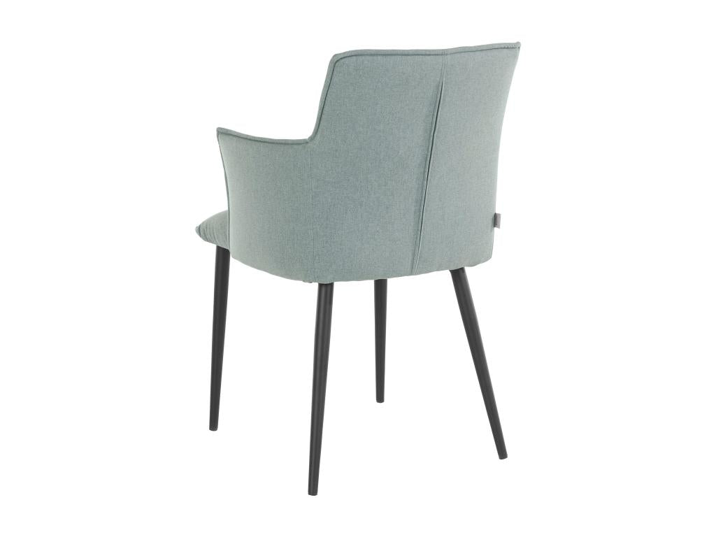 Nidchicshop - Lot de 2 chaises de salle à manger rembourrées en tissu vert menthe 77829MKJA
