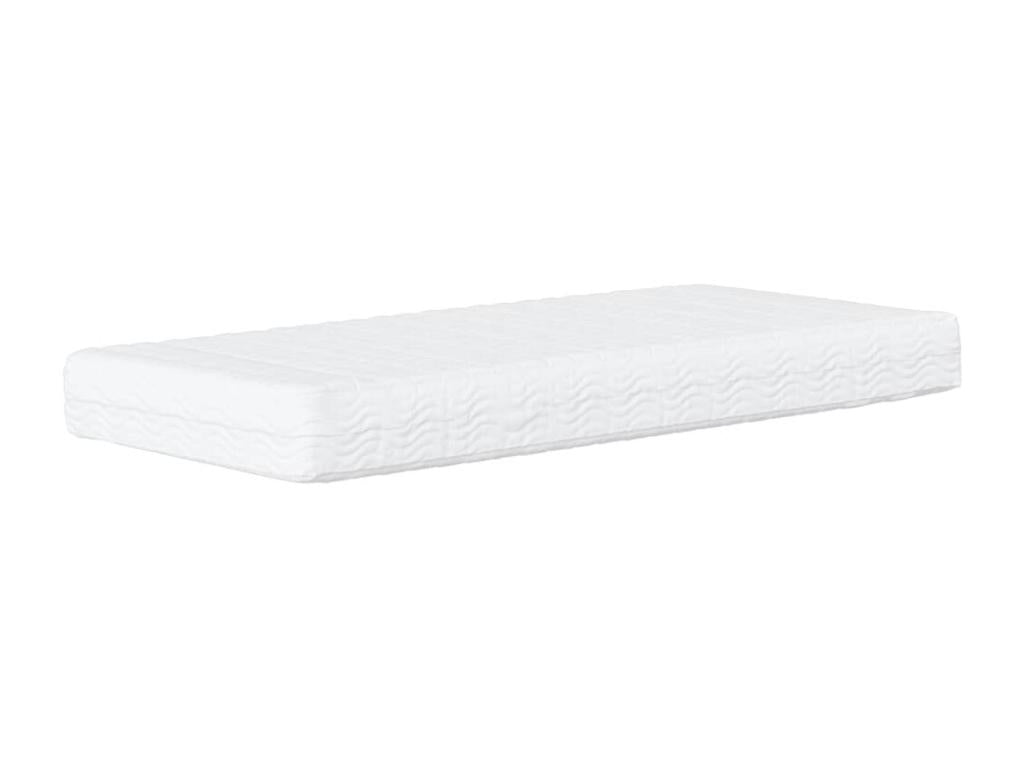 Lit de jour avec matelas noir 90x200 cm velours 63023CKSM