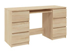 Bureau Chêne Calmetop 140x50x77 cm Bois d'ingénierie 14451IAOZ