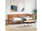 Lit de jour sans matelas cire marron 90x190 cm bois pin massif 68508KERB