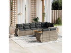 Salon de jardin 9 pcs avec coussins gris résine tressée 68712CIUQ