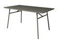 Table de jardin L.160 cm en métal - Gris anthracite - Calmetop 03134YQOK