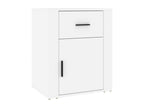 Table de chevet Blanc 50x36x60 cm Bois d'ingénierie 44027VSGH