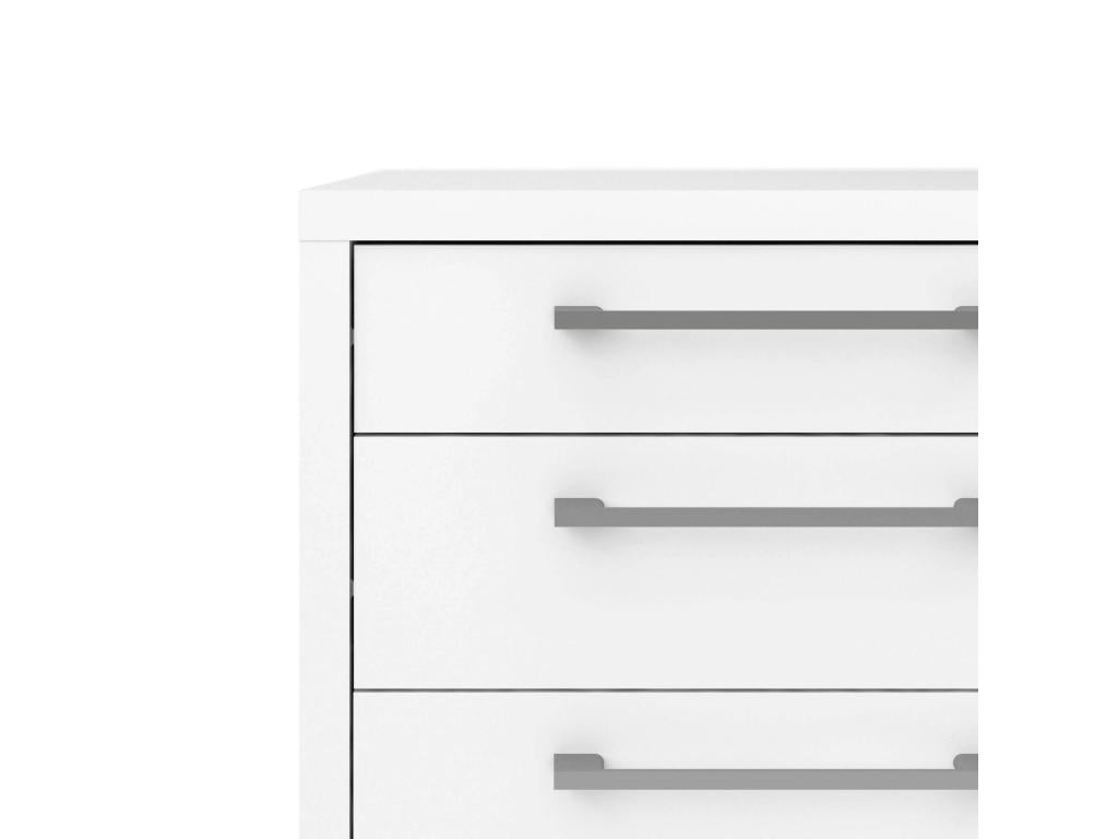 Commode Nidchicshop Commode polyvalente Commode de chambre Meuble avec tiroirs 49x48 h68 cm Blanc 79400KQWS