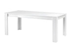 Calmetop - Table de Repas Rectangulaire 190x90cm Laquée Blanc Brillant 80151KXAY