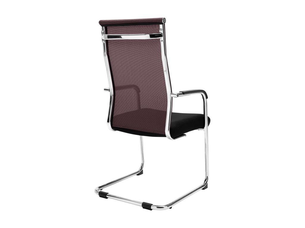 chaises oscillantes - Similicuir / Métal chromé - Marron - Calmetop 66543QTAN