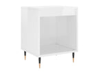 Table de chevet Blanc brillant 40x35x50 cm Bois d'ingénierie 05989FNSA