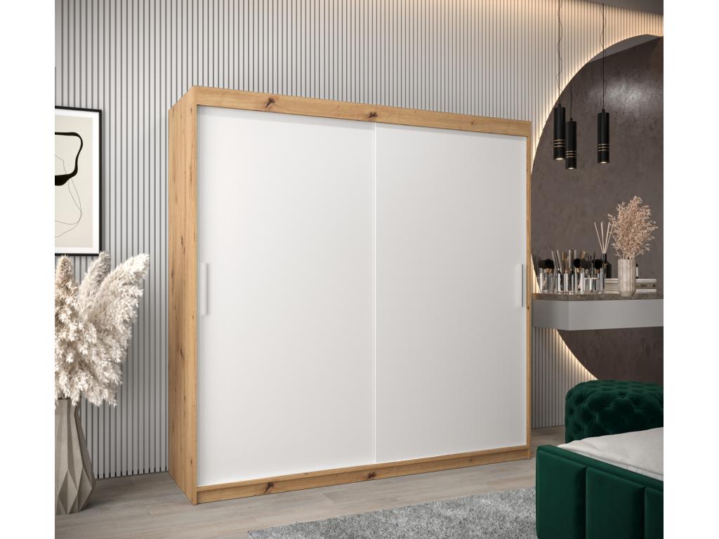 Armoire Calmetop À Portes Coulissantes 200/200/62 2 portes Calmetop/Blanc 71198FAEX