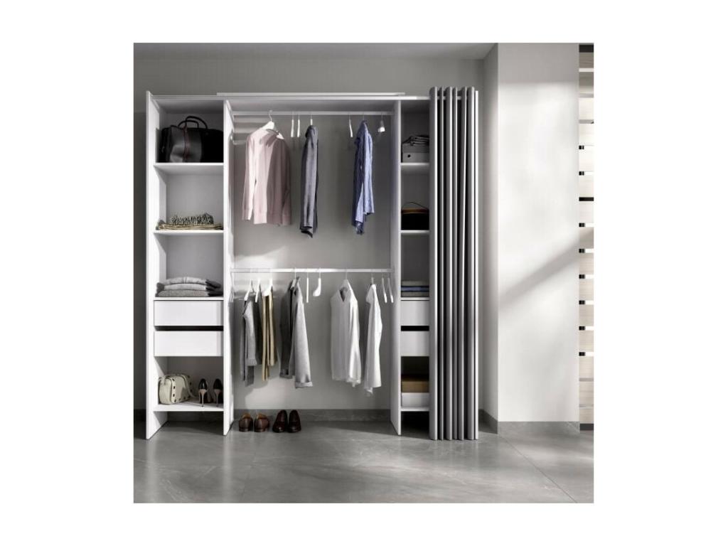 Dressing avec 4 tiroirs et rideau Costume 06276ZQJZ