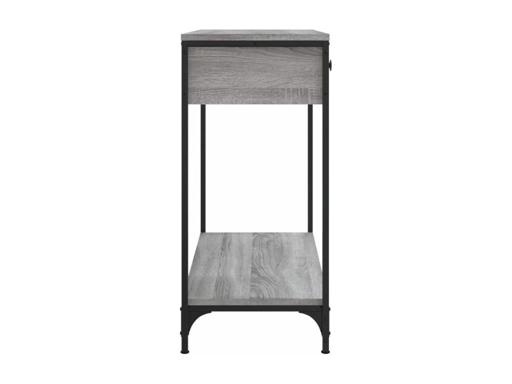 Table console Nidchicshop gris 75x34,5x75 cm bois d'ingénierie 03830RBVI