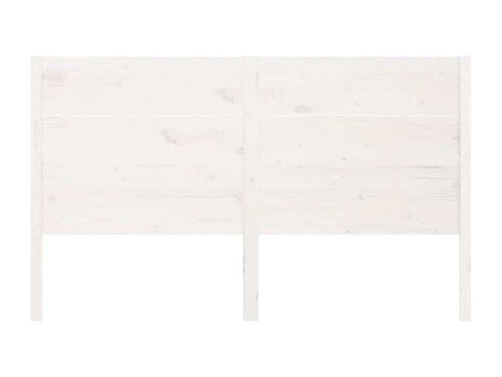 Tête de lit Blanc 186x4x100 cm Bois massif de pin 11115DJAU