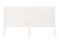 Tête de lit Blanc 186x4x100 cm Bois massif de pin 11115DJAU
