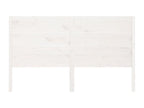 Tête de lit Blanc 186x4x100 cm Bois massif de pin 11115DJAU