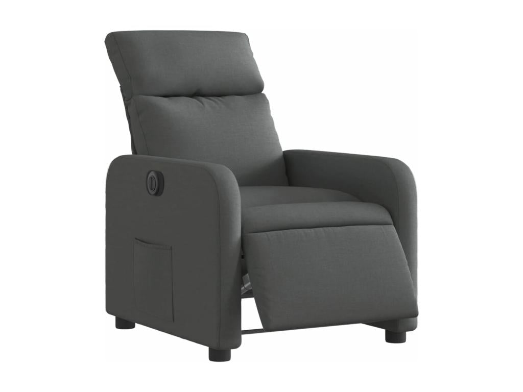 Fauteuil inclinable électrique Gris foncé Tissu 82146QQDG