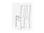 Calmetop - Chaise en bois blanche 2 pcs 32771YKXR