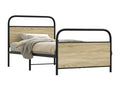 Cadre de lit sans matelas 100x190 cm chêne Calmetop 66227QNXR