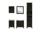 Ensemble de meubles salle de bain 5 pcs fer et bois de manguier 82781DNHW