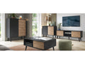 Buffet Calmetop II 154 cm chêne et noir 80849HZGW