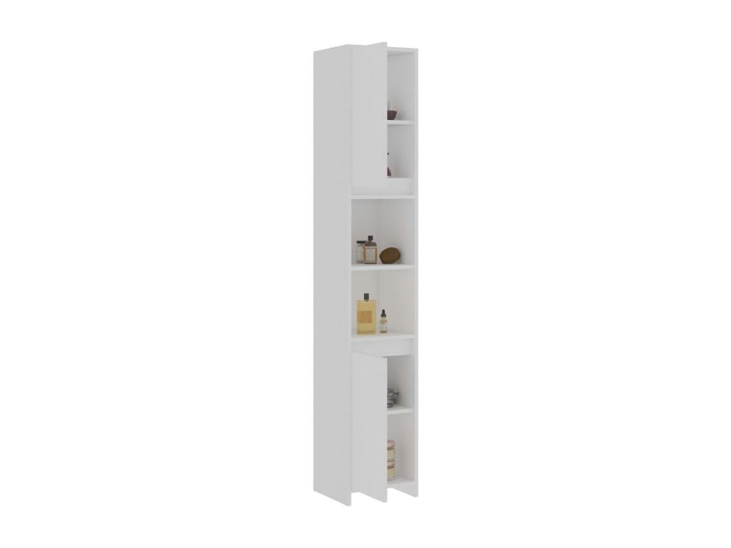 Armoire de salle de bain Blanc 30x30x183.5 cm Bois d'ingénierie 29580DZDL