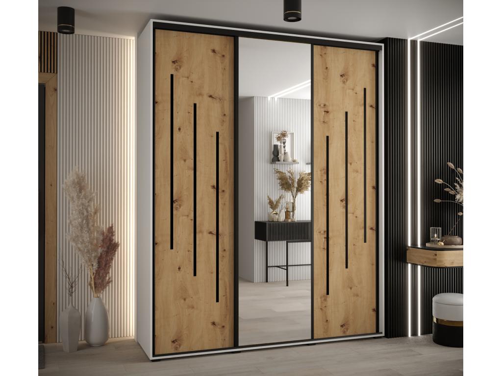 ARMOIRE Calmetop 9 À PORTES COULISSANTES 235.2/200/60 3 portes 64191IDXP