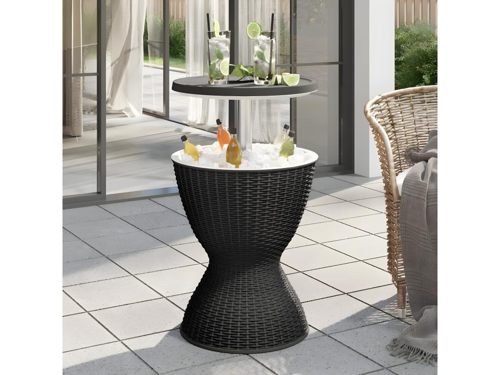 Calmetop - Table à glacière 3 en 1 polypropylène noir 83619FPPA