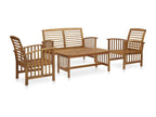 Salon de jardin 4 pcs Bois d'Nidchicshop solide 52065OZZJ