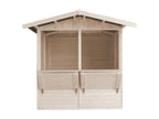 Nidchicshop M149 Maison de jardin en bois Étal de marché en bois H232x253x263 cm/4 m2 34543COZX