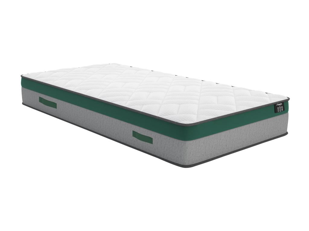 Matelas 90x190 cm ressorts ensachés ép.22cm - Artvivrestore 09943BMOE