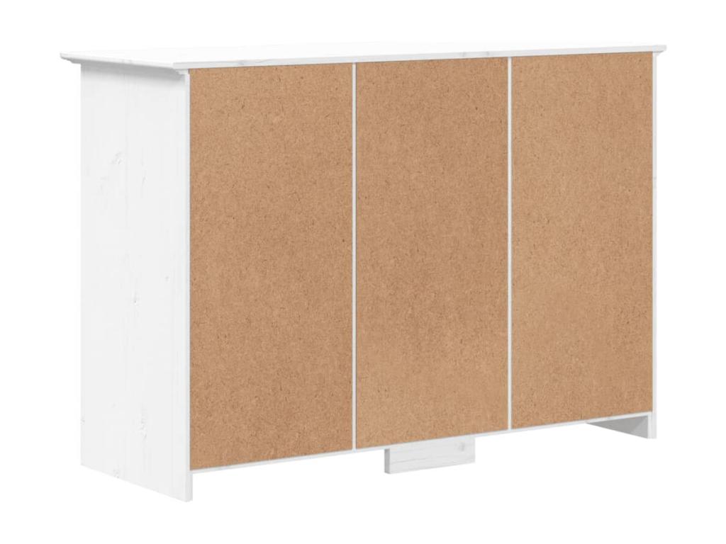 Buffet Calmetop blanc 115x43x79,5 cm bois massif de pin 00339TOEL