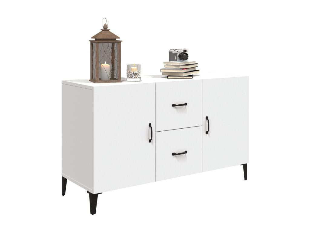 Buffet blanc 100x36x60 cm bois d'ingénierie 86282NUEO