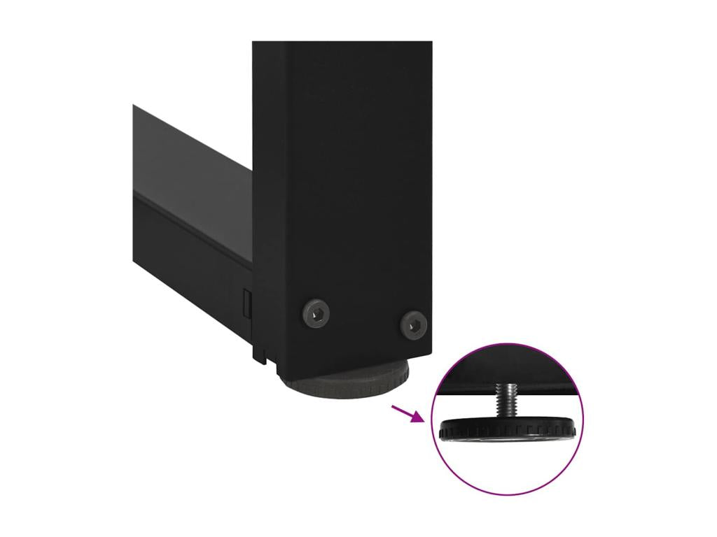 Table à manger marron clair bois de chêne massif ovale 15484WCRE