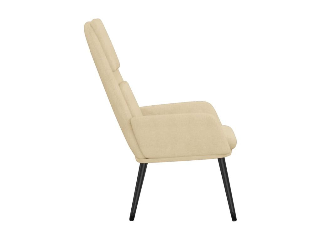Chaise de relaxation Crème Tissu 57521XUFZ