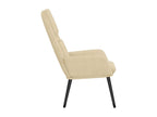 Chaise de relaxation Crème Tissu 57521XUFZ