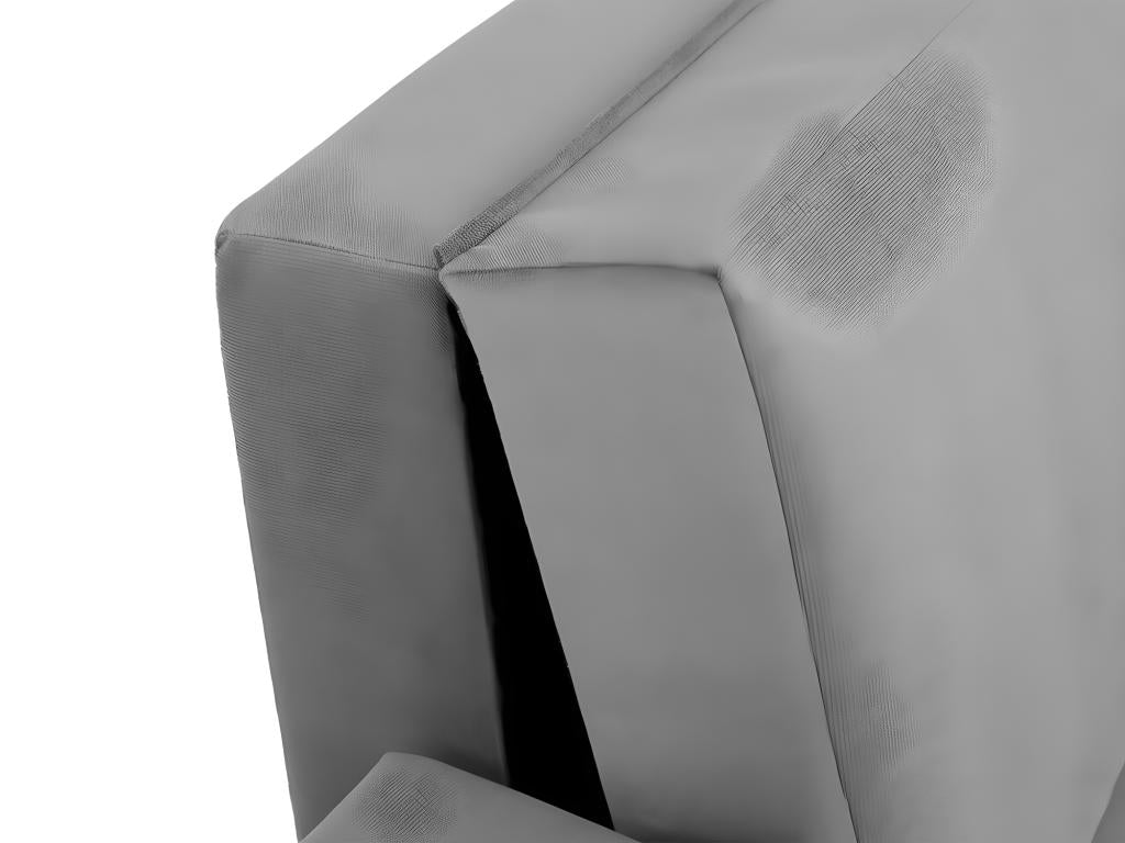 Fauteuil Artvivrestore 125 Noir 85x95x98cm Tapisserie Pieds Métal Mobilier déjà assemblé 70624JLLQ