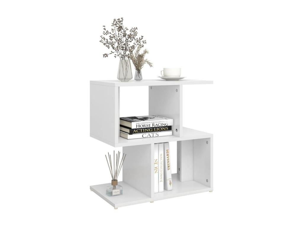 Tables de chevet 2 pcs blanc 50x30x51.5 cm bois d'ingénierie 97600RPKL