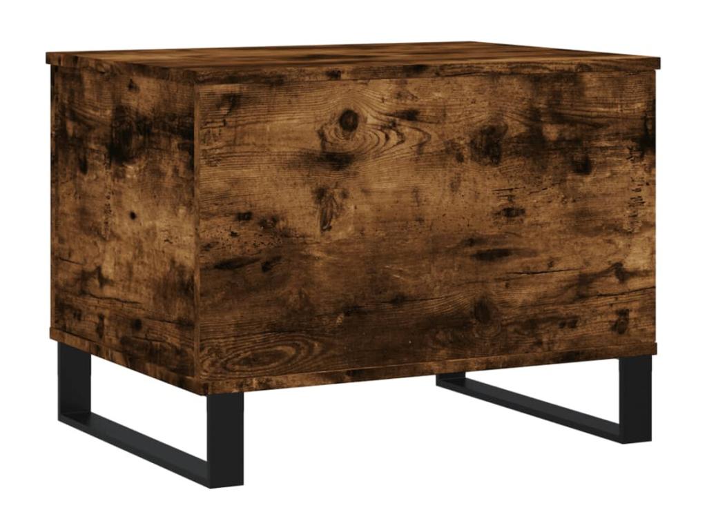 Table basse Chêne fumé 60x44,5x45 cm Bois d'ingénierie 39713YVRM