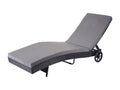 Chaise longue Nidchicshop-D80 en polyrotin - coussin anthracite gris foncé 15246REXV