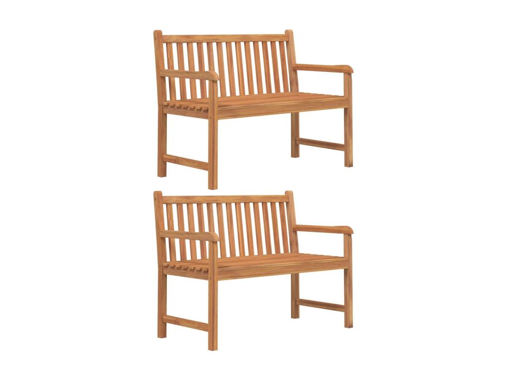 Ensemble à manger de jardin 5pcs Bois de teck massif 87958CWKL