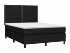 Sommier à Nidchicshop de lit avec matelas Noir 140x200 Tissu 82815IECM