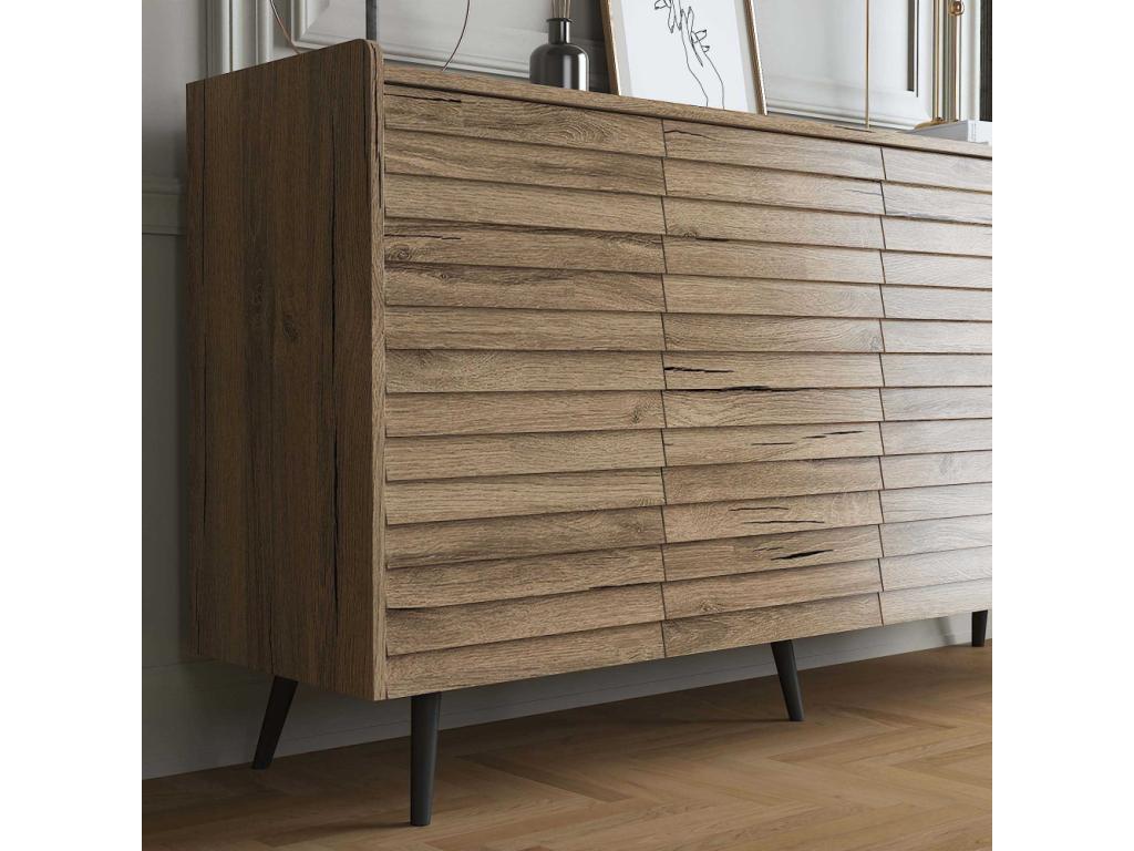 Buffet 4 portes en aggloméré Lance 53577SQUF