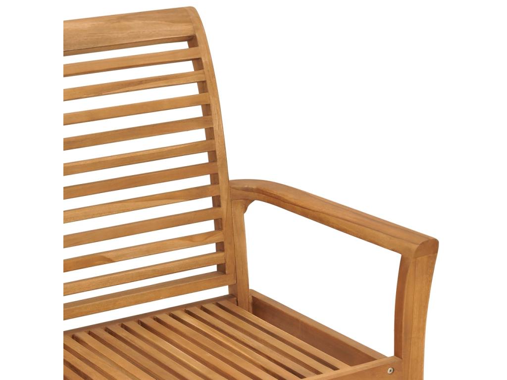 Banc de jardin avec coussin vert vif 112cm Bois de teck massif 96124KWSG