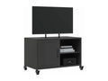 Meuble TV noir 68x39x43,5 cm acier 86298JDDK