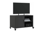 Meuble TV noir 68x39x43,5 cm acier 86298JDDK