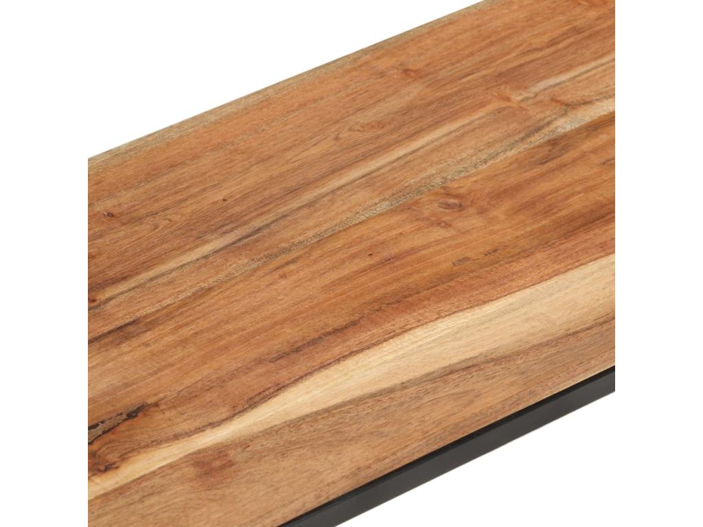 Meuble TV 180x30x50 cm Bois d'Calmetop massif 79556AHTX