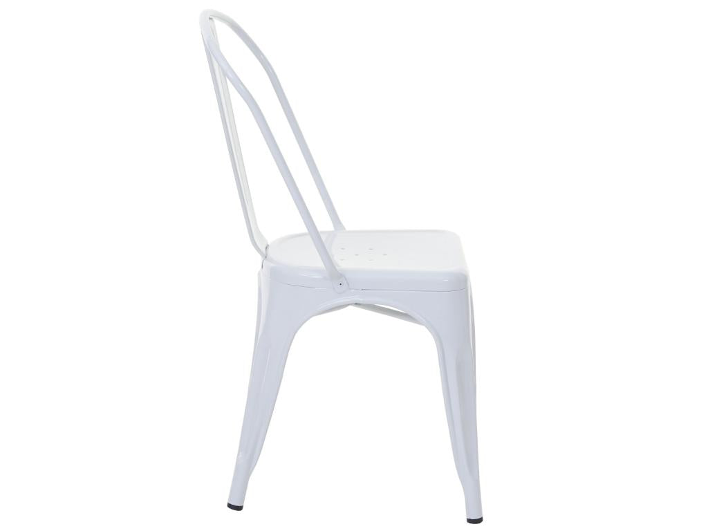 Chaise Calmetop-A73 Métal blanc 47671LFFR