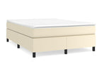 Sommier à Artvivrestore de lit avec matelas Crème 140x200 Similicuir 12472NAQI